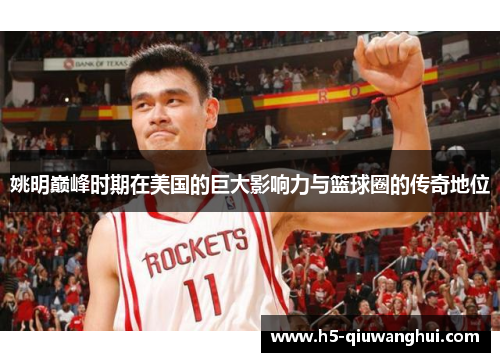 姚明巅峰时期在美国的巨大影响力与篮球圈的传奇地位